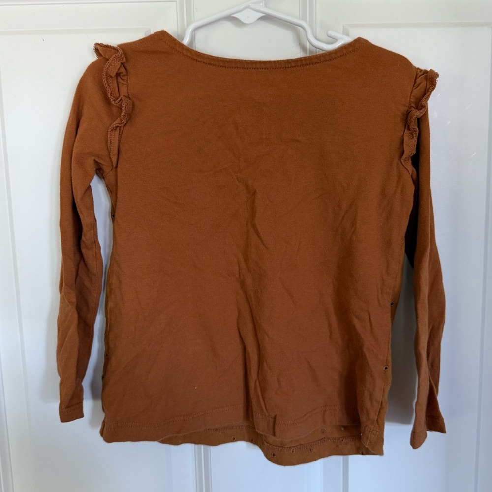 Carter's Warm Brown Girls Top - Size 5t - Picture 2 of 3